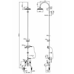 Душевая программа Burlington Birkenhead H250-BI