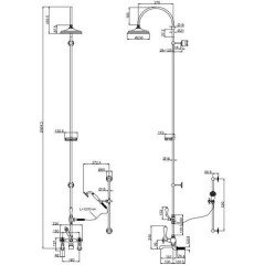 Душевая программа Burlington Claremont H308-CL