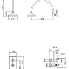 Душевая программа Burlington Anglesey Trent H30-AN