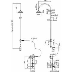 Душевая программа Burlington Claremont Trent H34C-CL