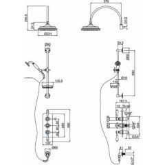 Душевая программа Burlington Anglesey Clyde H41C-AN