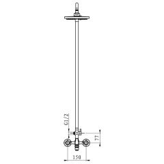 Душевая программа Elghansa New Wave omega 2307594-2A