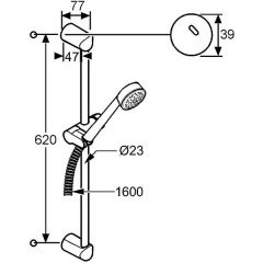 Душевой гарнитур Kludi Zenta 606300500