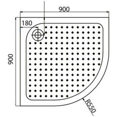 Душевой уголок Edelform Moderato EF-7011T