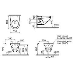 Комплект VitrA Arkitekt 9005B003-7211