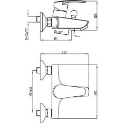 Набор для ванной комнаты Gro Welle DUS901 + APF721