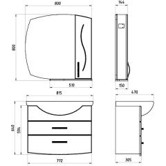 Комплект мебели ASB-Mebel Грета 80