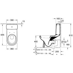 Унитаз Villeroy & Boch O.novo 56581001