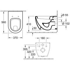 Унитаз подвесной Villeroy & Boch Subway 660310R2