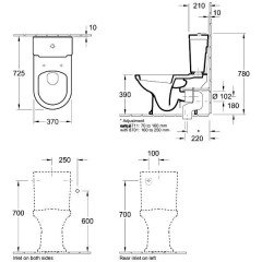 Бачок сливной Villeroy & Boch Hommage 772111R1