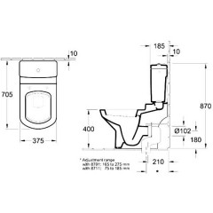 Унитаз Villeroy & Boch Sentique 562510R1