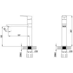 Смеситель для кухни Iddis Edifice ED3PBSGi05