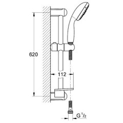 Набор для ванной комнаты Grohe Eurostyle 124416