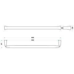 Полотенцедержатель Sturm Kylie LUX-KYL-PS1010-CR