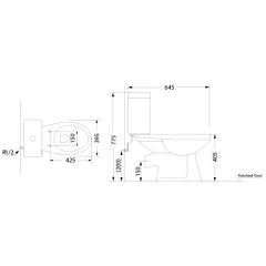 Унитаз Creo Project PR1002X + PR1003