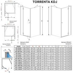 Душевой угол Radaway Torrenta KDJ 90x90 32202-01-05NR