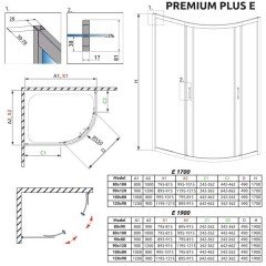 Душевой угол Radaway Premium Plus E 120x90x190 30493-01-06N