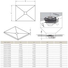 Душевая плита Radaway RadaDrain 5DK1009/5K01