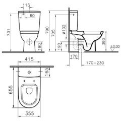 Унитаз VitrA Form 300 9729B003-1162