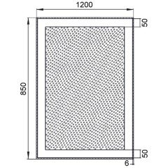 Зеркало Aquanet Алассио 12085 LED 00196640