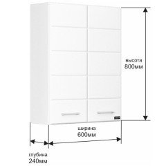 Шкаф подвесной СаНта Омега 60x80 407002