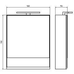 Комплект мебели ASB-Mebel Анкона 60