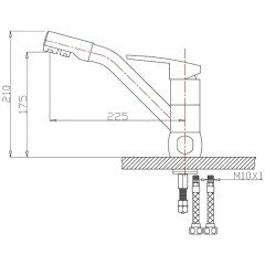 Смеситель для кухни Bennberg 20F5052 Quartz