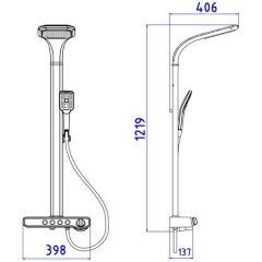 Душевая система Gllon GL-SF2070B-S