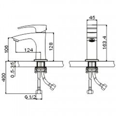 Смеситель для раковины Gappo Jacob G1007