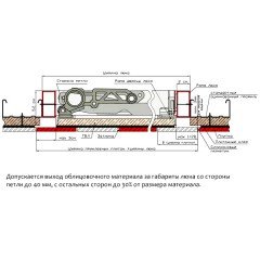 Люк под плитку Лючки Секрет М 300x500