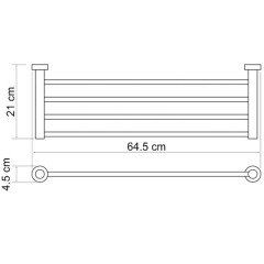 Полка для полотенец WasserKRAFT Donau K-9411
