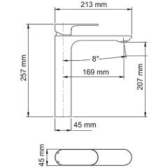 Смеситель для раковины WasserKRAFT Dinkel 5803H