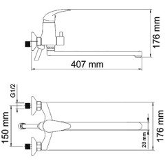 Смеситель универсальный WasserKRAFT Isen 2602L