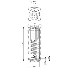 Бойлер косвенного нагрева Electrolux Elitec CWH-T 140.1