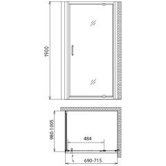 Душевой угол Gemy Sunny Bay S28130-A100