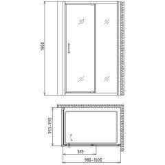 Душевой угол Gemy Sunny Bay S28191A-A100