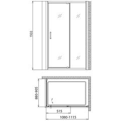 Душевой угол Gemy Sunny Bay S28191C-A90