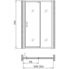 Душевая дверь Gemy Sunny Bay S28191D