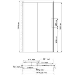 Душевая дверь WasserKRAFT Kammel 18S05