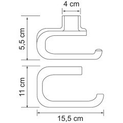 Держатель туалетной бумаги WasserKRAFT Kammel K-8396