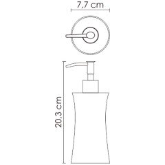 Дозатор для жидкого мыла WasserKRAFT Salm K-7699