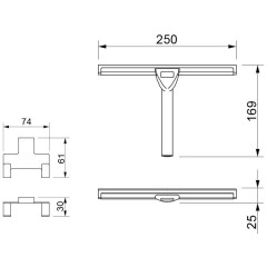 Скребок для стекла Novella Stone ST-15111