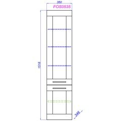 Пенал Aqwella Фостер 35 FOS0535DS