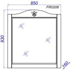 Зеркало Aqwella Франческа 85 FR0208