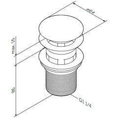 Донный клапан Am.Pm F0700164