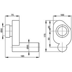 Писсуар Santek Гала WH301774 с перегородкой