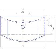 Комплект мебели ASB-Woodline Берта 85 белый массив ясеня