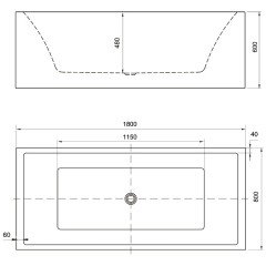 Ванна акриловая Aquanet Perfect 180x80