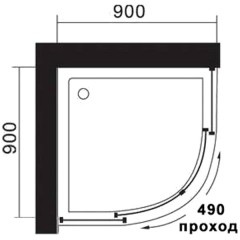 Душевая кабина Acquazzone Omega 90E