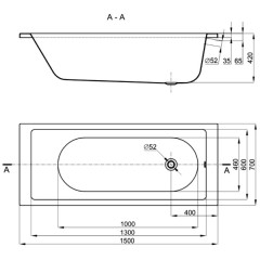 Ванна акриловая Sturm Aneo BT-ANEO15070-BNCR